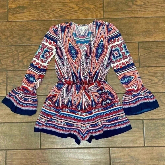 Gianni Bini Multicolor Patterned Jumpsuit - Picture 1 of 4
